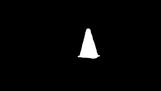 monochrome mask of cone